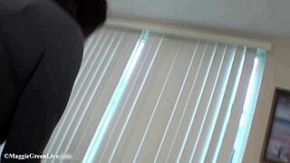 Milf Maggie Green Masturbates Big Pussy Clit Tits Under Stepsons Magic Remote Control