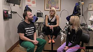channy crossfire, spread legs for yearly physical exam