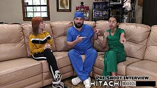 Ditria Rose Moans Loudly Spreading Pierced Nipples with Vibrator Orgasm!