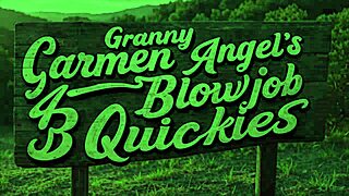 granny bijou moans deepthroating cock hungrily