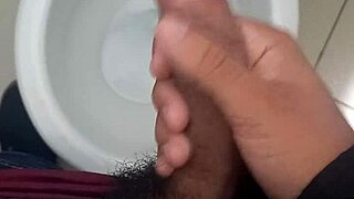 i stroke my huge brazilian cock in bathroom day six