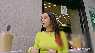 classy colombian stunner reveals madrid spots before public outdoor pounding