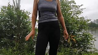 stepmom vacation sex tape compilation with dirty outdoor foot play