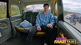 Fake taxi redhead pays ride with tight hole filled by huge cock