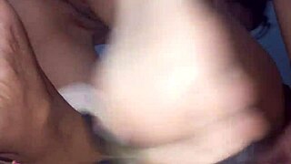 Amateur Cuckold Watches Wife Ride Monster Black Cock in Quickie