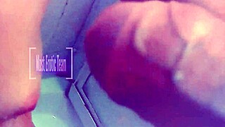 She craves pissing on her tits while sucking cock in the shower full vid