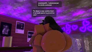 ebony whore rides bbc at roblox camp