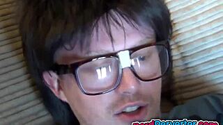 damn this black nerd angel givin me best blowjob ever