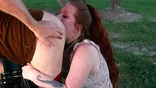 Siren's humiliated submissive slut crawls from lagoon for ass licking and piss swallowing