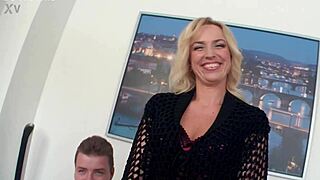 Blonde Wife Georgina Grey Gulps Cum After BBC Doggystyle
