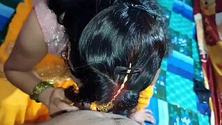 new indian bride's tight pussy stretched in bedroom dirty hindi talk