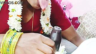 daddy, your son's wife in saree gives best blowjob ever!