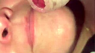 Fill My Mouth With Cum! Sloppy Deepthroat Facial Swallowing
