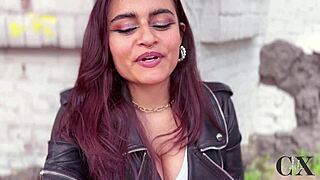 colombian teen 18+ babe i flashed my big natural tits then rode stranger cock public bar bathroom risky cum on tits