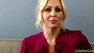 Julia Ann's Big Pussy Lips Drip As Mature Teacher Masturbates Wet