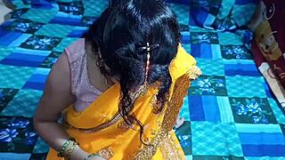 new indian bride's tight pussy stretched in bedroom dirty hindi talk