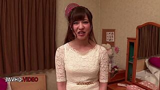 Seductive Japanese amateur Mai Ogino delivers that insane deepthroat blowjob wow