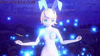 kagamine rin's alien bunny nude mod bares huge tits ass