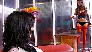 Three Busty Milfs Grind Lingerie Threesome With Dildo Orgasms