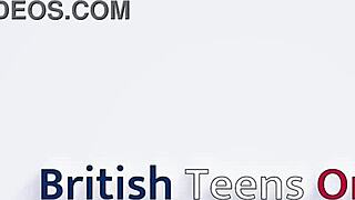 British teen rides lucky guy's face to orgasm