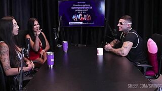 Kylian Cria cast with Tifany Rocha and Didy Reis part 1 on sheer red