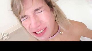 megan gets anal atm deepthroat slapped like a piss spewing slut