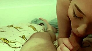 wanna see this chubby student swallow cum after dorm blowjob