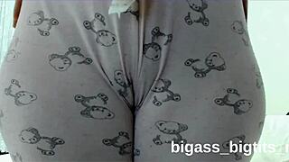 my curvy cameltoe in pajamas makes me masturbate hard