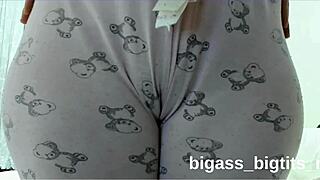 my curvy cameltoe in pajamas makes me masturbate hard