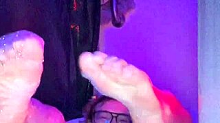 bath time gropes my boypussy clit with toys, watch this trans muscle play