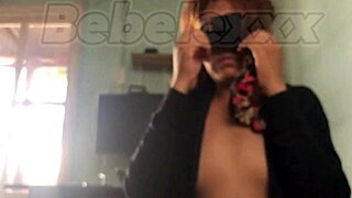 BLINDFOLDED Latina Deepthroats Cock on Bed Sloppy