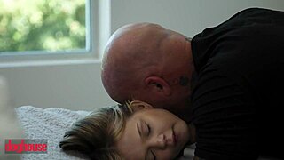 stepdad rips clothes off teasing petite 18+ in doghouse