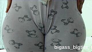 my curvy cameltoe in pajamas makes me masturbate hard