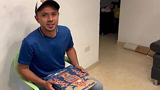 Delivery Guy Falls for My Seduction—Pizza with Extra Pipironi Inside!
