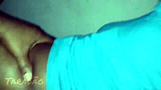 bored petite teen licks big tits ebony pussy in conference room