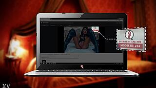 webcam squirter teases pussy ass till she gushes everywhere findhercam style