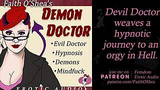 Demon doctor hypnotizes patient in erotic hospital hell journey