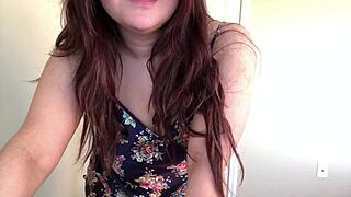 cute chubby amateur rides dildo cums stuffs your panties pov 💦