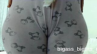 my curvy cameltoe in pajamas makes me masturbate hard
