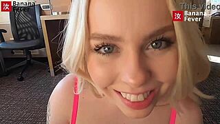 Petite Blonde Rides Tall Asian Creampie Beach AMWF