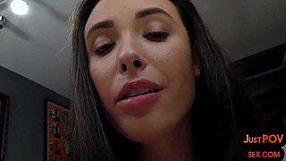 Amateur slut sucks cock then takes anal closeup