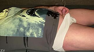 small cock pisses everywhere jaws soaked messy!