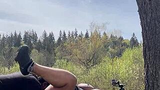 filming my big tit milf moaning on bbc outdoors pt5