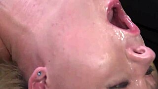 Blond slave bound inverted takes rough anal choking