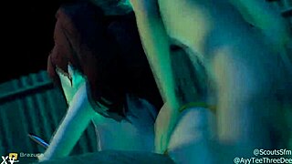 Teenager sucks big cock before poolside fucking and creampie