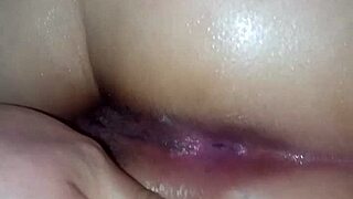 Curvy BBW Fingers Deep into Bedroom Anal