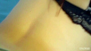 sensual teen teases in lingerie with slow seductive hd body rolls