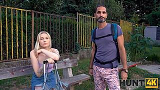 Hunt4k Cuck Watches GF Drilled Outdoors for Cash