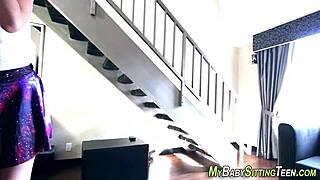 Ever Wondered How Much Cum Fits On A Bent-Over Babysitter's Ass In Pov?