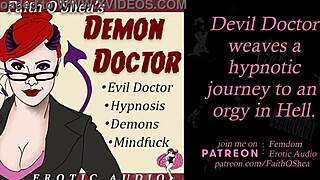 Demon doctor hypnotizes patient in erotic hospital hell journey